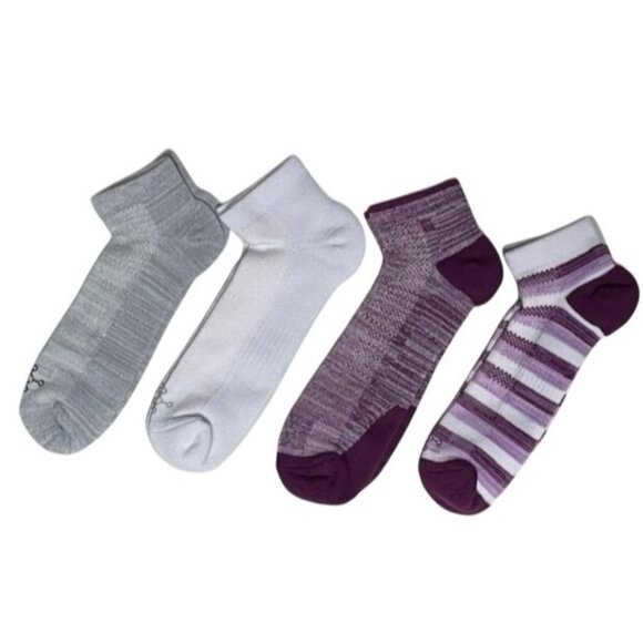 Tommie Copper Accessories - Tommie Copper Unisex Set of 4 Ultraguard Ankle Socks LARGE (C1)
